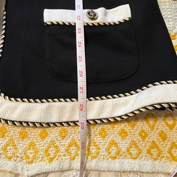 Vintage 80s Leslie Faye Button Down Suit Jacket Blazer Rope Detail Size 20 W - Picture 10 of 10